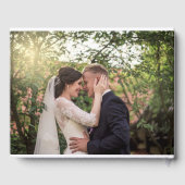 Gele Rozen | Violets Boho Bloemen Trouwfoto Gastenboek (Achterkant)