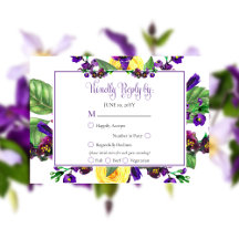 Gele rozen |Violets Boho Floral Wedding RSVP