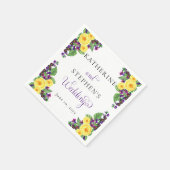 Gele rozen | Violets Boho Floral Wedding Servet (Hoek)