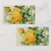  gele rozen visitekaartje (Voorkant / Achterkant)