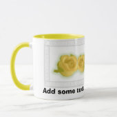 Gele rozen, voeg wat tekst toe of laat me leeg! mok (Links)