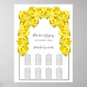 Gele rozen weddenschappen poster (Voorkant)