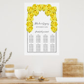 Gele rozen weddenschappen poster (Keuken)
