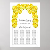 Gele rozen weddenschappen poster (Voorkant)