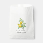 Gele rozen Wedding Favor Bag Bedankzakje (Voorkant)