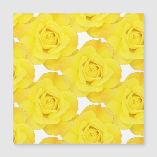 Gele rozen witte gouden bloemen (Voorkant)