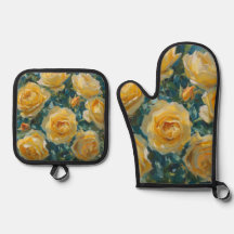 Gele Rozen Zomer Bloemen Schilderij