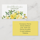 Gele rozen Zonnemooie Visitekaartjes (Voorkant / Achterkant)