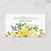 Gele rozen Zonnemooie Visitekaartjes (Voorkant)