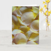 Gele rozenblaadjes kaart (Gele Bloem)