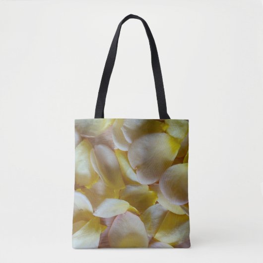 Gele rozenblaadjes tote bag (Voorkant)
