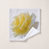 Gele rozenbladen bad handdoek (Wasdoekje)