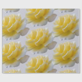 Gele rozenbladen cadeaupapier (Vlak)