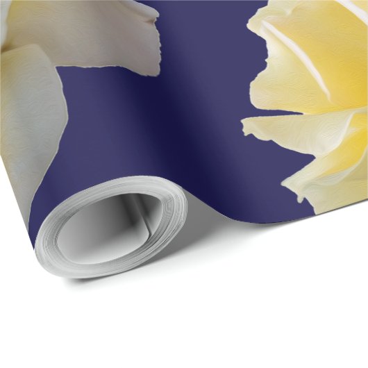 Gele rozenbladen cadeaupapier (Rol Hoek)