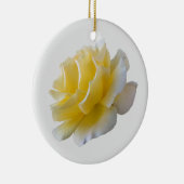 Gele rozenbladen keramisch ornament (Rechts)