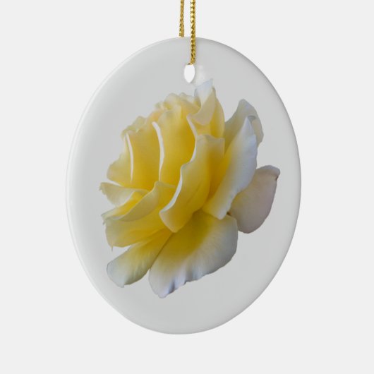 Gele rozenbladen keramisch ornament (Rechts)