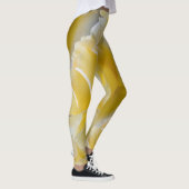 Gele rozenbladen leggings (Rechts)