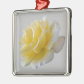 Gele rozenbladen metalen ornament (Links)