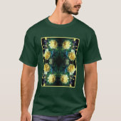 Gele rozenbloem Abstract T-shirt (Voorkant)
