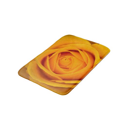 Gele rozenbloem Bath mat (Gekanteld)