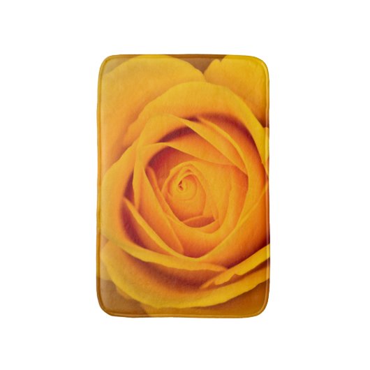 Gele rozenbloem Bath mat (Voorkant Verticaal)