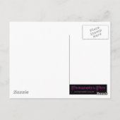 Gele rozenbloem briefkaart (Achterkant)