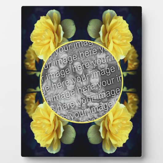 Gele rozenbloem in bloei Voeg je foto toe Fotoplaat (Voorkant)