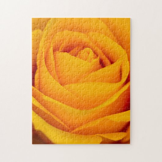 Gele rozenbloem Jigzaadpuzzel Legpuzzel (Verticaal)