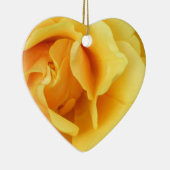 Gele rozenbloem keramisch ornament (Rechts)