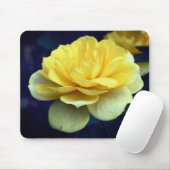 Gele rozenbloem muismat (Met muis)