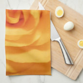 Gele rozenbloem Rozen Bloembloem Foto Theedoek (Quarter Fold)