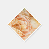 Gele rozenbloem servet (Hoek)