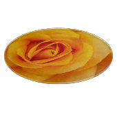 gele rozenbloem snijplank (Hoek)