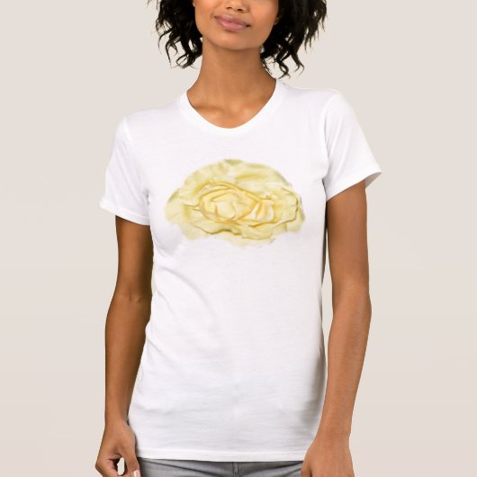 Gele rozenbloem  t-shirt (Voorkant)