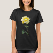 Gele rozenbloem t-shirt (Voorkant)