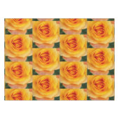 gele rozenbloem tafelkleed (Voorkant (Horizontaal))