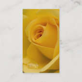 Gele rozenbloem visitekaartje (Achterkant)
