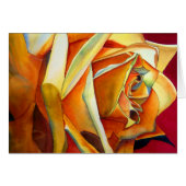 Gele rozenbloem, waterverf (Voorkant Horizontaal)