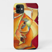 Gele rozenbloem, waterverf Case-Mate iPhone case (Achterkant)