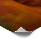 Gele rozenbloem, waterverf poster (Hoek)