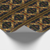 Gele rozenbloemen Elegant gepersonaliseerd Cadeaupapier (Hoek)