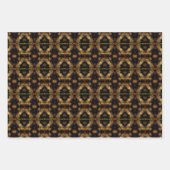 Gele rozenbloemen Elegant gepersonaliseerd Inpakpapier Vel (Voorkant 3)