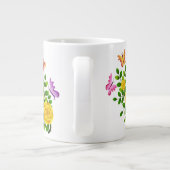 Gele rozenbloemen en vlinders-64567 grote koffiekop (Achterkant)