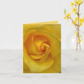 Gele rozenbloemen Kaart Aangepaste Wenskaarten (Gele Bloem)