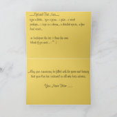 Gele rozenbloemen Kaart Aangepaste Wenskaarten (Binnen)