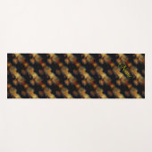 Gele rozenbloemen Natuur Kunst gepersonaliseerd Yogamat (Voorkant (horizontaal))