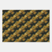 Gele rozenbloemen Natuur Kunstpatroon Inpakpapier Vel (Voorkant 2)