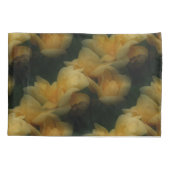 Gele rozenbloemen Natuur Kunstpatroon Kussensloop (Achterkant)