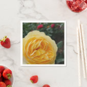 Gele rozenbloemluiers servet (Insitu)