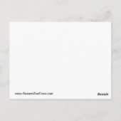 Gele rozenbouquet tegen achtergrond briefkaart (Achterkant)